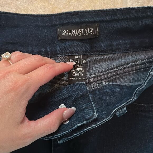 Sound Style Stylish Dark Denim Jeans - Picture 4 of 8